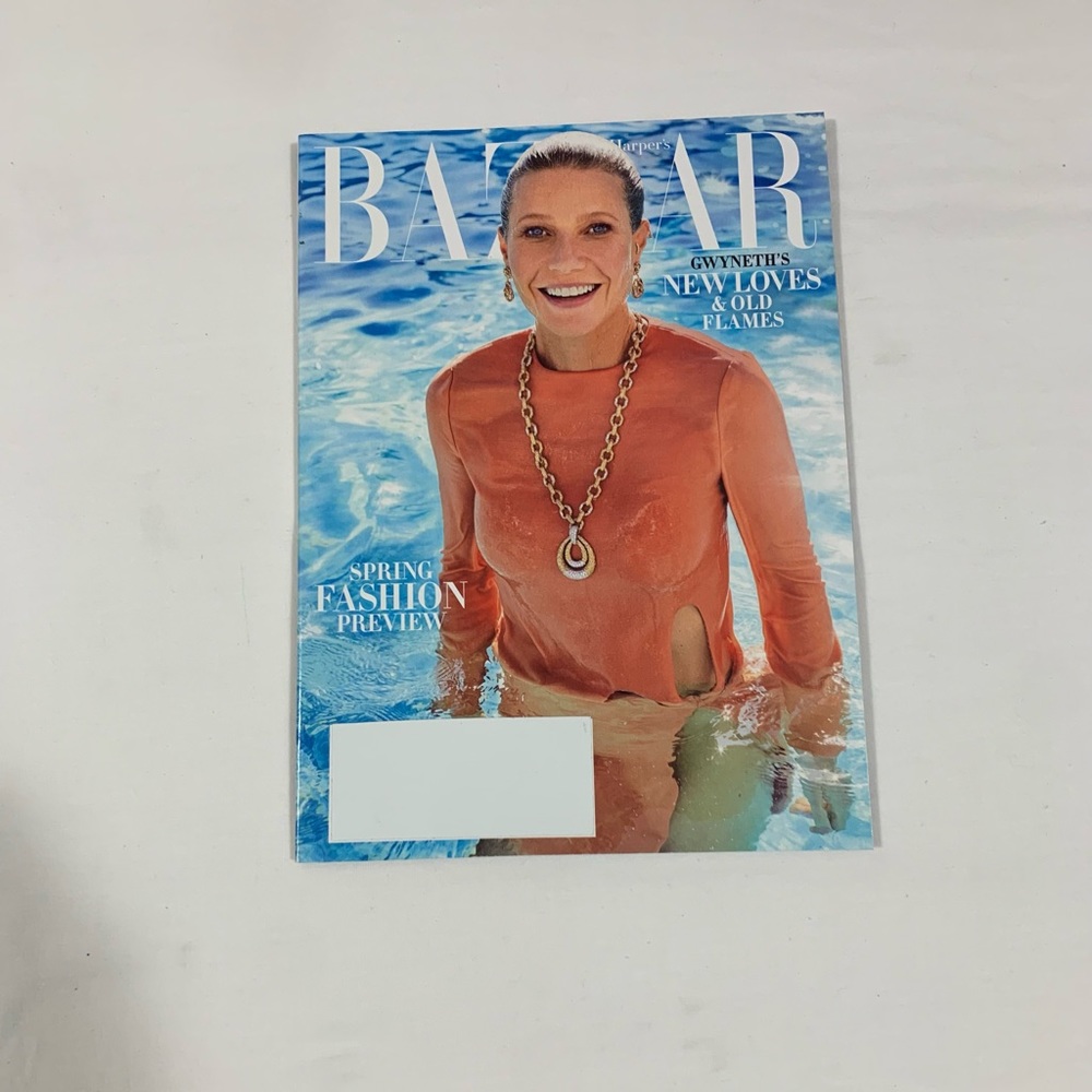 Bazaar Harper’s Gwyneth Paltrow “New Loves& Old Flames” Issue Feb 2020 Magazine